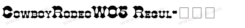 CowboyRodeoW05 Regul字体转换